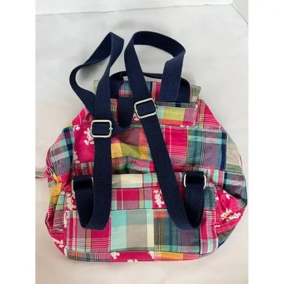 Colorful Disney Parks patchwork mini backpack with Mickey Mouse head silhouettes - Picture 5 of 16